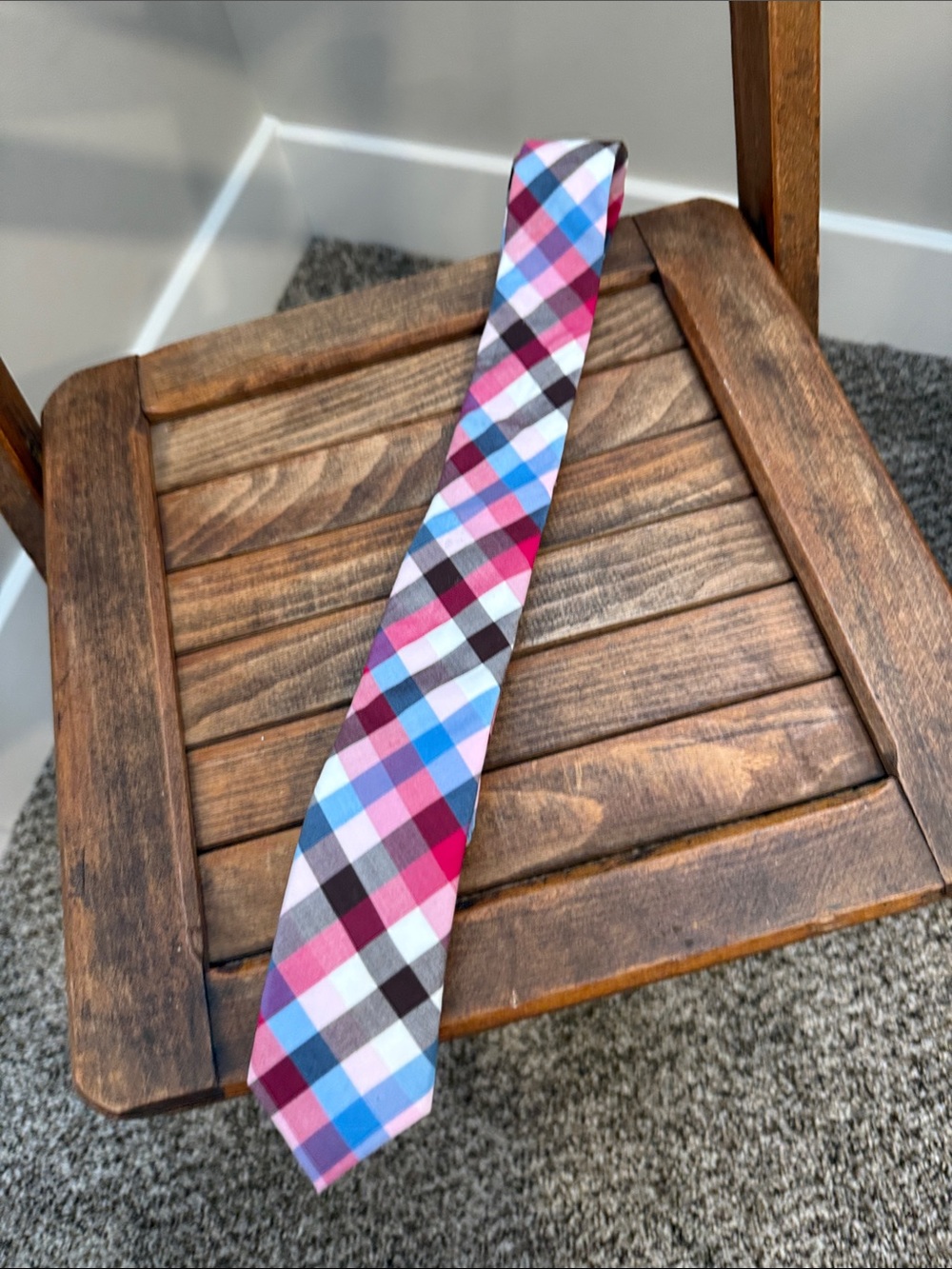Vintage Original Penguin by Munsingwear 100% Cotton Argyle Necktie